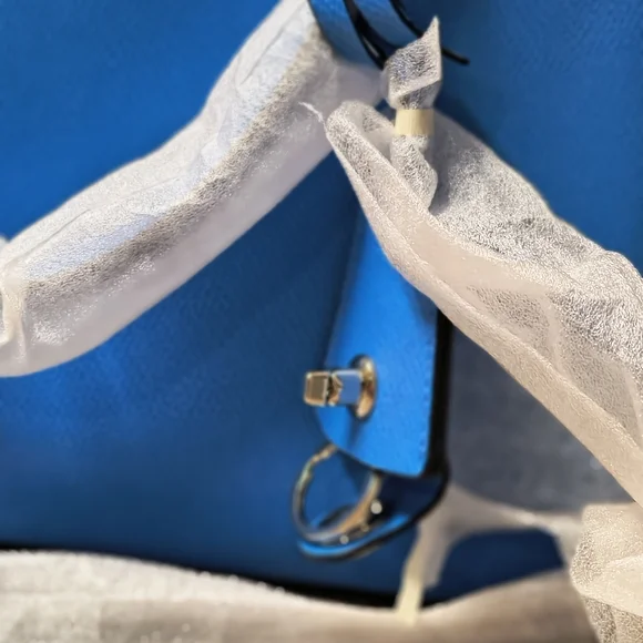 Coach Margot Vibrant Blue Satchel 💙 Rare Blue 💙 2016 Edition 💙 SUMMER COLOR - Picture 4 of 10